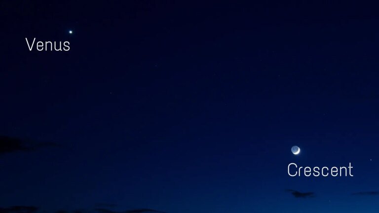 See A Crescent Moon Meet Venus And Jupiter After Sunset This Weekend